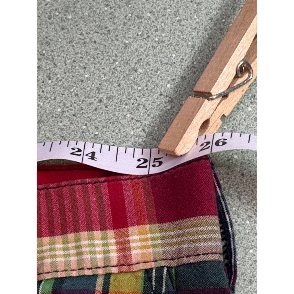 Vtg Polo Ralph Lauren Big Prospect Short Mens 54 Plaid Madras Chino 90s Y2K - Picture 3 of 11